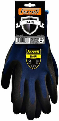 Ferreli Bari Γάντια Εργασίας Latex Μπλε