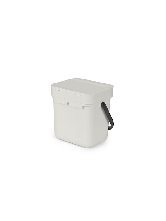 Brabantia Coș De Gunoi Sort & Go Plastic Gri 3lt