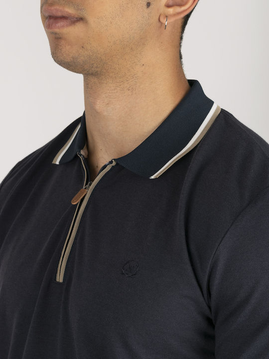 Polo Kurzarmbluse Blau