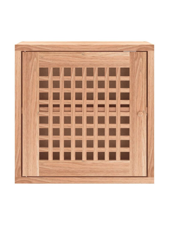Wall Living Room Cabinet from Solid Wood Beige 42x18x42cm