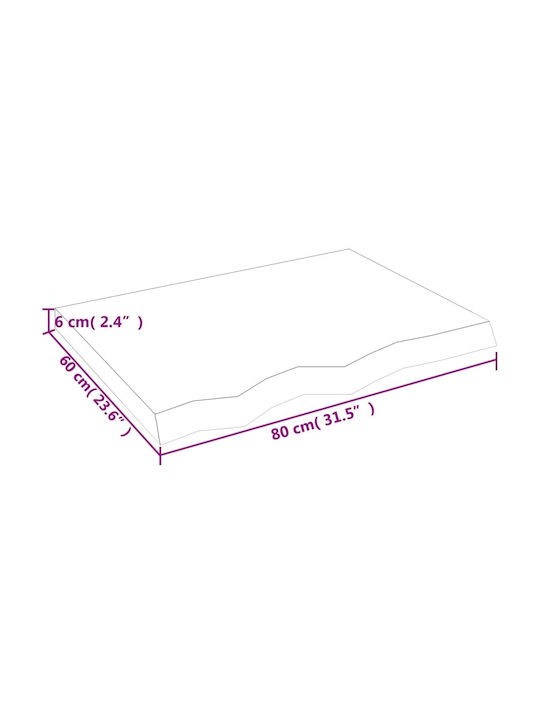 Regal Wand Braun 80x60x6cm