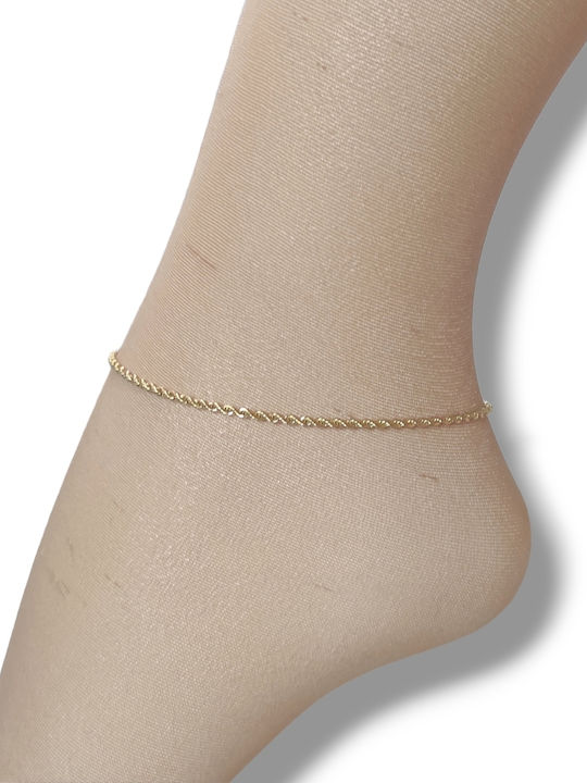 The Art of Beading Vergoldete Fußarmband aus Stahl 24cm BП24