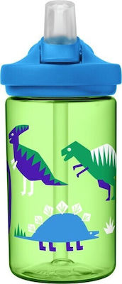 Camelbak Eddy Sticlă pentru Copii Plastic cu Pai Verde