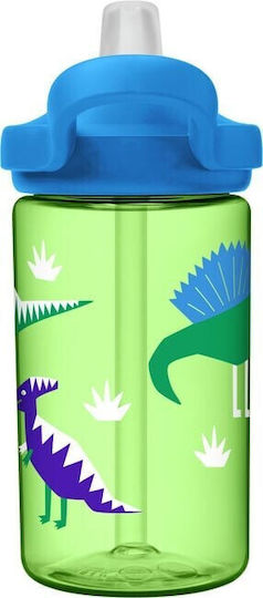 Camelbak Eddy+ Sticlă Pentru Copii Din Plastic Cu Pai Verde 400ml