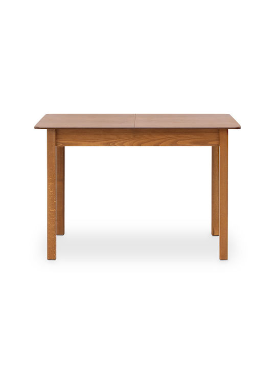 Bergen Tisch Speisesaal Ausziehbar aus Massivholz Walnuss 120(+30)x68x77cm