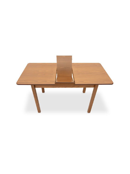 Bergen Tisch Speisesaal Ausziehbar aus Massivholz Walnuss 120(+30)x68x77cm
