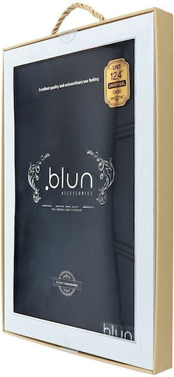 Blun universal Flip Cover Μαύρη (Universal 12.4")