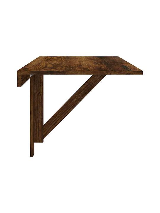 Table Kitchen Collapsible Wooden Smoked Oak 100x60x56cm
