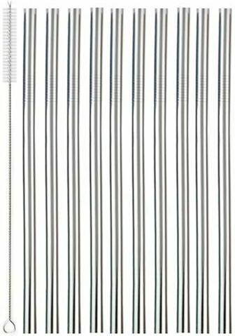 Set Strohhalme mit Bürste 10Stück
