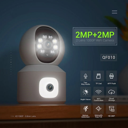 322039 IP Surveillance Camera Wi-Fi Full HD 1080p with Two-Way Communication and Lens 3.6mm