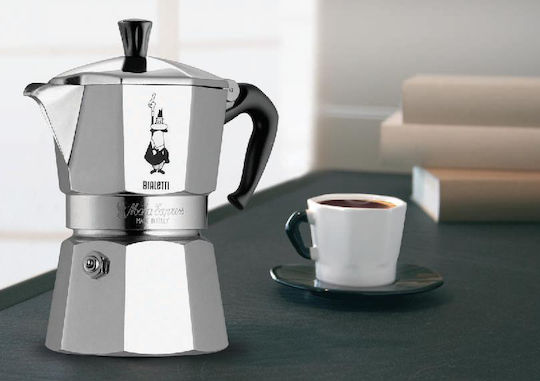 Bialetti Moka Express Алуминиево Кафеварка За Еспресо 18 Чаши Сребристо