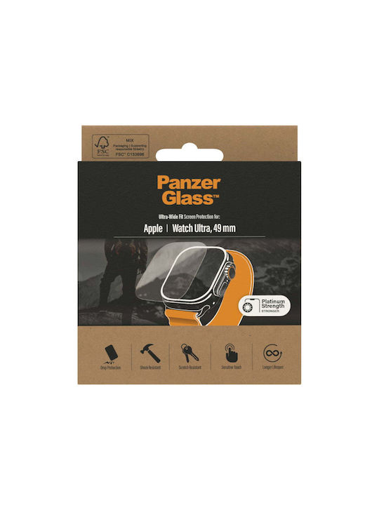 PanzerGlass PG-3680 Ultra Wide Fit Tempered Glass για το Apple Watch Ultra 49mm 1τμχ 3680