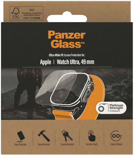 PanzerGlass PG-3680 Ultra Wide Fit Tempered Glass για το Apple Watch Ultra 49mm 1τμχ 3680