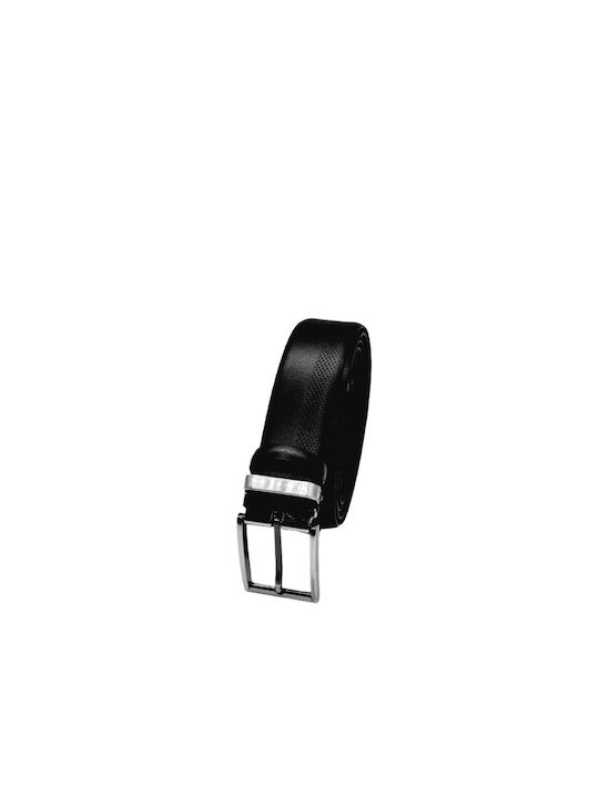 Venturi Men's Leather Belt Black