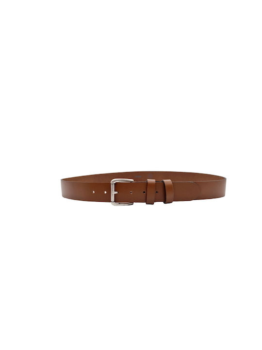 Venturi Men's Leather Belt Tabac Brown