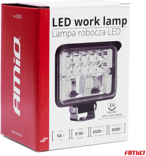 AMiO Rectangleς Headlights Car LED Mercedes-Benz V 9 - 36V 54W 60cm 1pcs