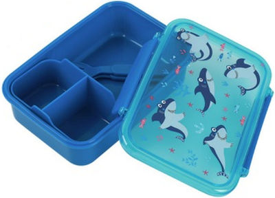 Total Gift Kids Lunch Plastic Box Multicolour L18xW13xH6cm