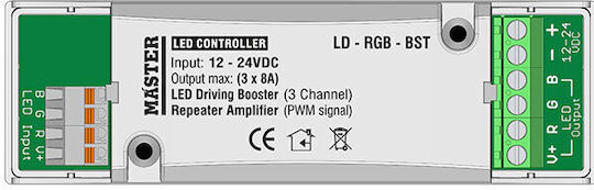 Master Electric Ενισχυτής Σήματος Controller RGB LD-RGB-BST