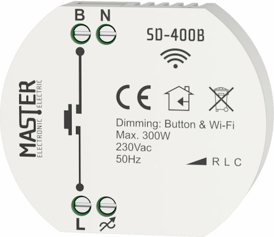 Master Electric Ασύρματο Dimmer Wi-Fi 300W 230V SD-400B