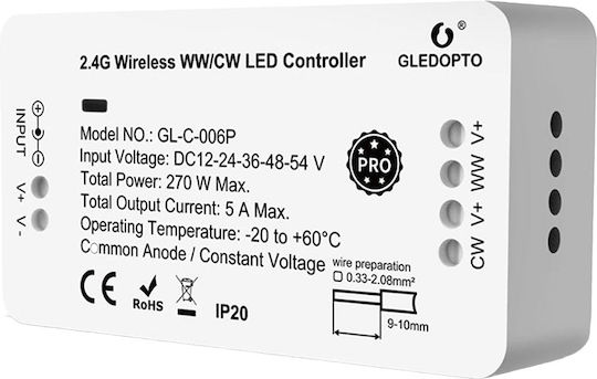 Philips Контролер за Регулируемо Бяло Монтиран на стена GL-C-006P