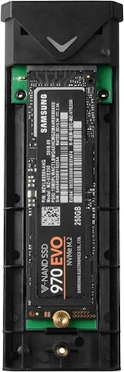 Axagon Θήκη για Σκληρό Δίσκο M.2 PCI Express NVME με σύνδεση Type-C σε Ασημί χρώμα