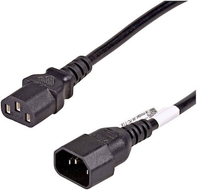 Akyga IEC C13 / IEC C14 - IEC C13 / IEC C14 Cable 5m Black (AK-PC-11A)