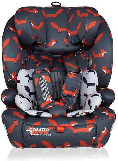 Cosatto Zoomi 2 Baby Car Seat i-Size with Isofix Charcoal Mister Fox