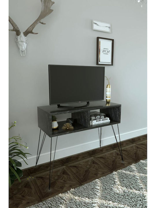 TV Stand Wooden Amara Black L72xW30xH58.6cm