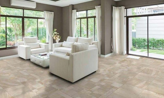 Kai Group Плочка За под На открито Порцеланов Матов 60x60см Бежов