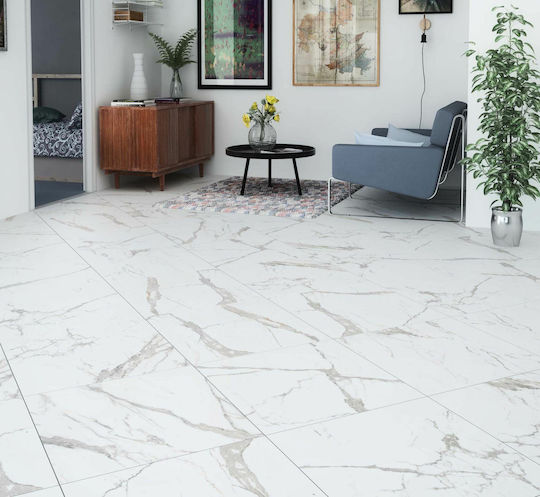 Kai Group Fiore Floor / Wall Interior Matte Porcelain Tile 60x120cm White