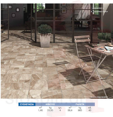 Emotion Floor Outdoor Matte Ceramic Tile 60.5x60.5cm Gray