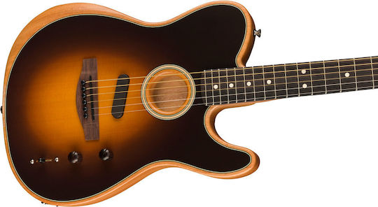 Fender Semi-Acoustic Guitar Acoustasonic Tele Cutaway Burst