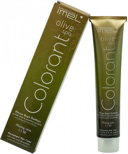 Imel Olive Spa Hair Color Cream Βαφή Μαλλιών 8.4 Light Copper Blond 100ml