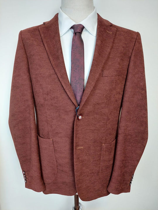 Herrenanzugsjacke Orange