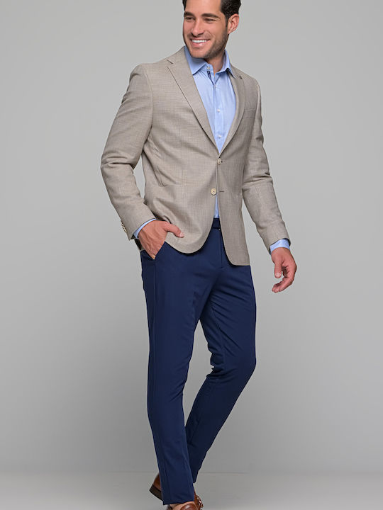 Men's Suit Jacket Slim Fit Beige