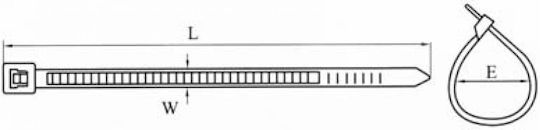 Legături Cablu Din Plastic 1150mmx9mm În Culoare Neagră 100 Bucăți 02.012.0132