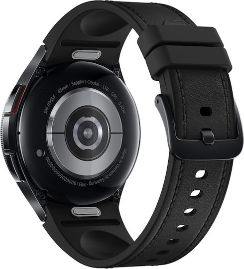 Samsung Galaxy Watch6 Classic LTE Неръждаема стомана 43мм с eSIM и Пулсомер (Черен)