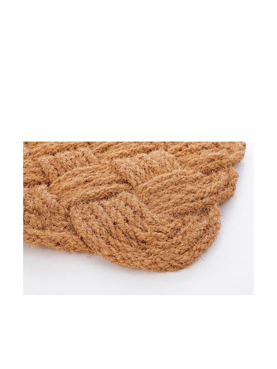 Bizzotto Πατάκι Εισόδου από Κοκοφοίνικα Braid Καφέ 40x60εκ.