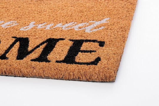 Bizzotto Doormat from Coconut Tree Right Home Sweet Home Brown 40x60cm 0280692 Brown