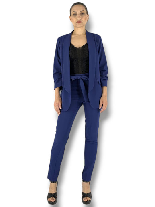 Sushi's Closet Long Women's Blazer Blue