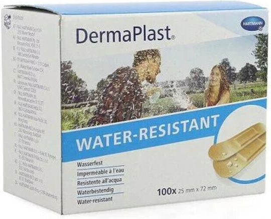 Hartmann DermaPlast Water Resistant Waterproof Plasters 25x72mm 100pcs
