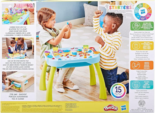Hasbro Плей-Доу Пластелин - Игра My First Play Table за 3+ Години 6 Броя