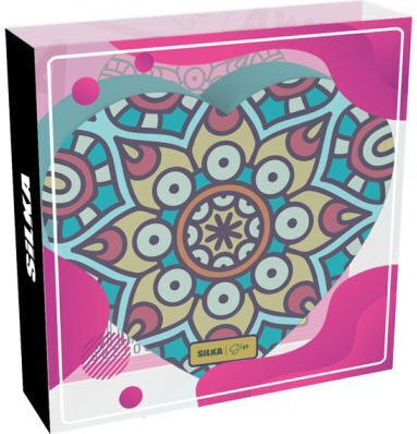 Xella Eraser for Pencil and Pen Mandala Love 1pcs Fuchsia