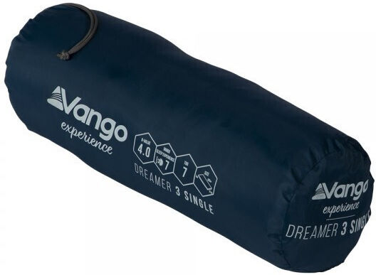 Vango Dreamer 3 Single Bondi Blue Selbstaufblasend Einzeln Camping Schlafmatte 183x51cm Dicke 3cm in Blau Farbe { pn }}