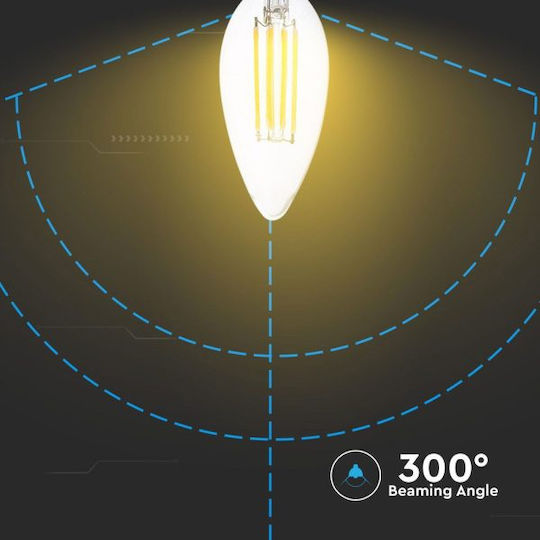 V-TAC LED Bulb 5.5W 100mm for Socket E14 Natural White 600lm