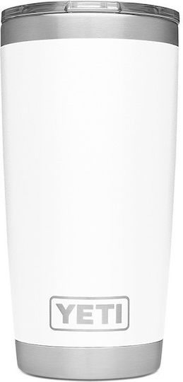 Yeti Rambler Tumbler Ποτήρι Θερμός Ανοξείδωτο BPA Free 295ml Λευκό
