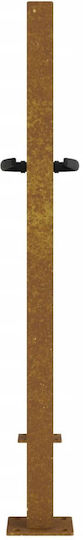 vidaXL Metal Fence Gate in Brown Color 1.05x1.05m