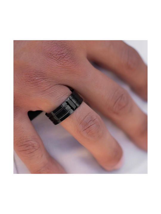 Piercing.gr Damen Ring mit Steinen aus Stahl Vergoldeter