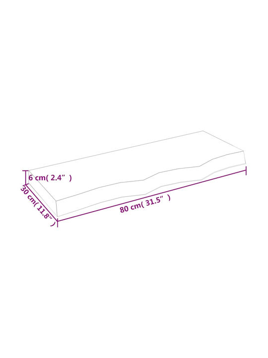 Regal Wand Beige 80x30x6cm