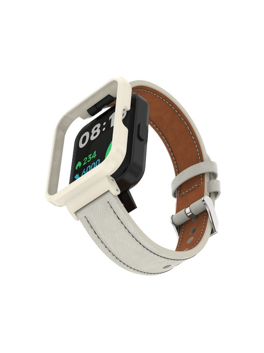 Watch Μεταλλική Θήκη σε Λευκό χρώμα για το Mi Watch Lite